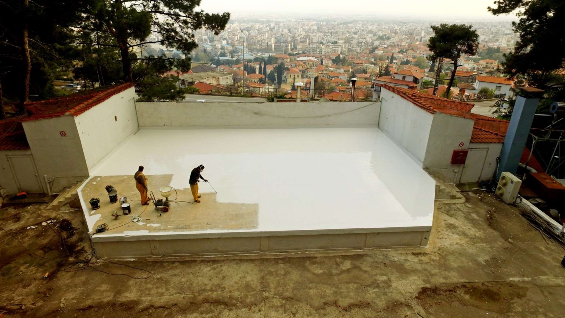 Στεγανοποίηση Ταράτσας στο Restaurant Ξανθίππη